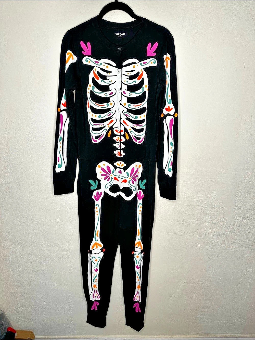 Old Navy Day of the Dead Skeleton Union Suit Costume